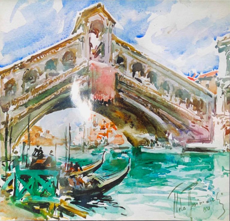 Ponte di Rialto – Acquerello – 35×50