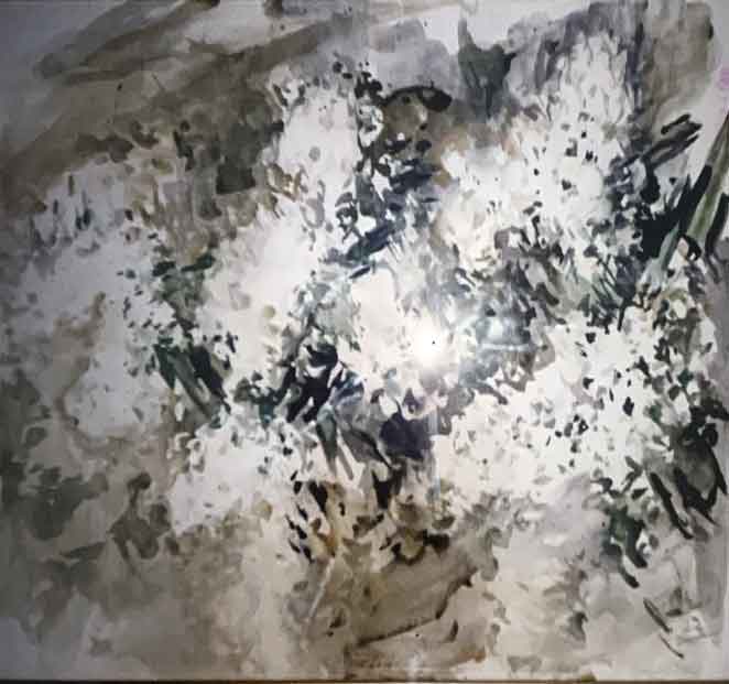 Fiori bianchi – Acquerello – 35×50