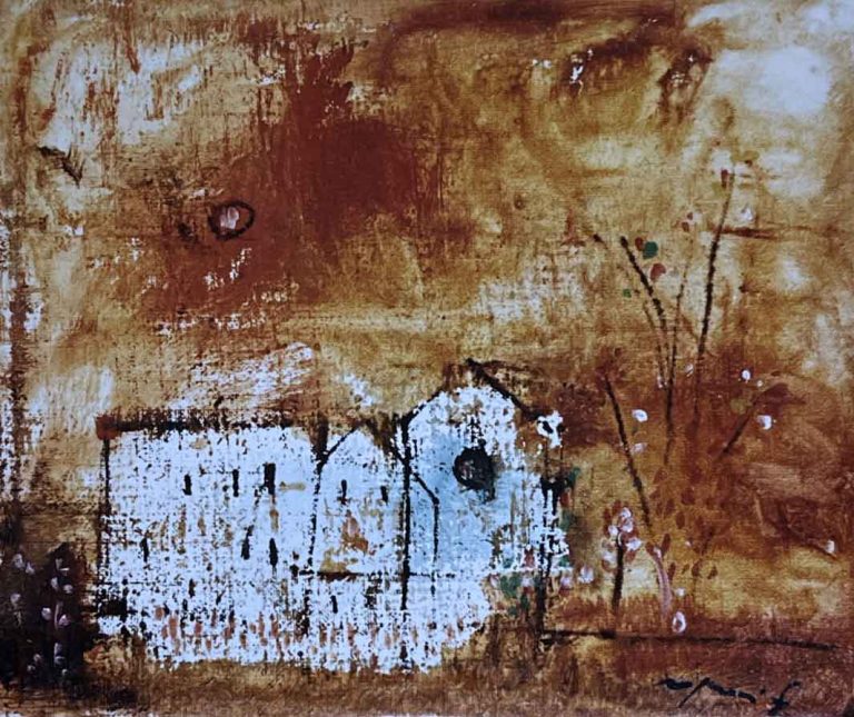 Casa in abbandono – Tecnica mista – 46×55