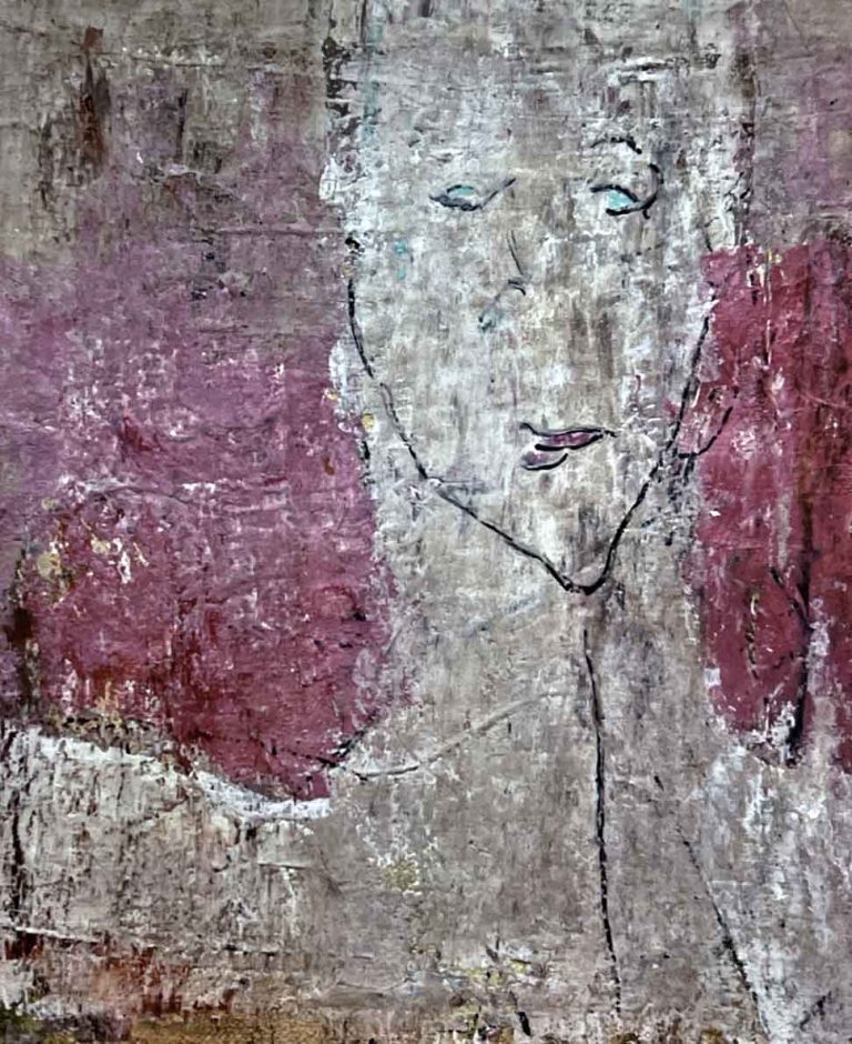 La donna in rosa – Olio – 46×38